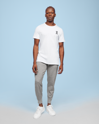 On Running hombres blanco gráfico-T