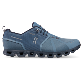 On Running hombres metal/azul marino nube 5 impermeable