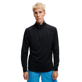 On Running hombres negro camisa clima