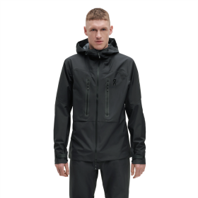 On Running hombres negro chaqueta de tormenta