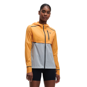 On Running mujer mango/granizo chaqueta meteorológica