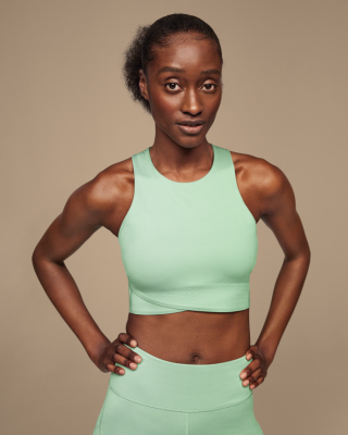 On Running mujer musgo/arroyo cosecha