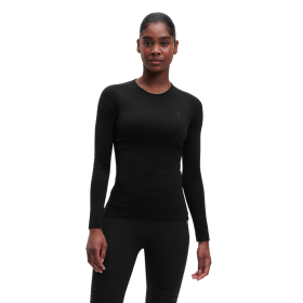 On Running mujer negro Merino Long-T