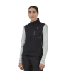 On Running mujer negro chaleco meteorológico
