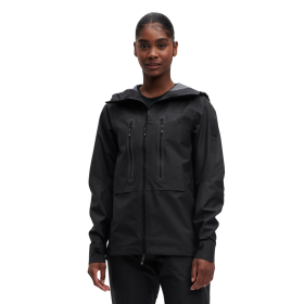 On Running mujer negro chaqueta de tormenta