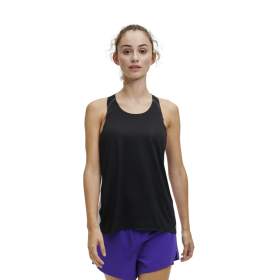 On Running mujer negro/glaciar Tank-T
