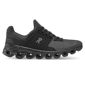 On Running mujer todo negro invernadero de nubes