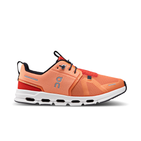 On Running niños naranja/rojo cielo de nubes