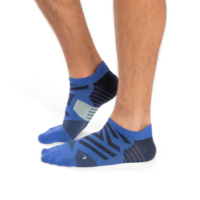 On Runningcobalto/mezclilla calcetín bajo de rendimiento